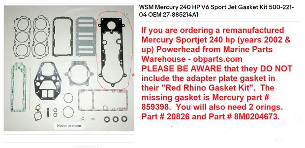 OBparts OBR sportjet powerhead missing gasket.gif